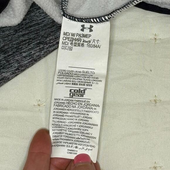 Under Armour ColdGear Hoodie Women's M | Navy Blue Melange Performance | EUC - Picture 6 of 11